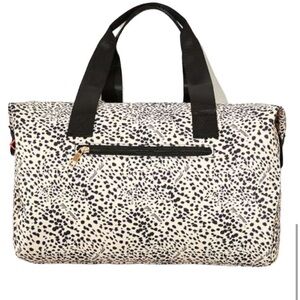 Mali + Lili Signature Leopard Print Weekender Bag